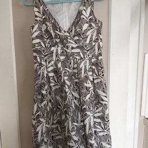 Van Heusen cream and brown sundress